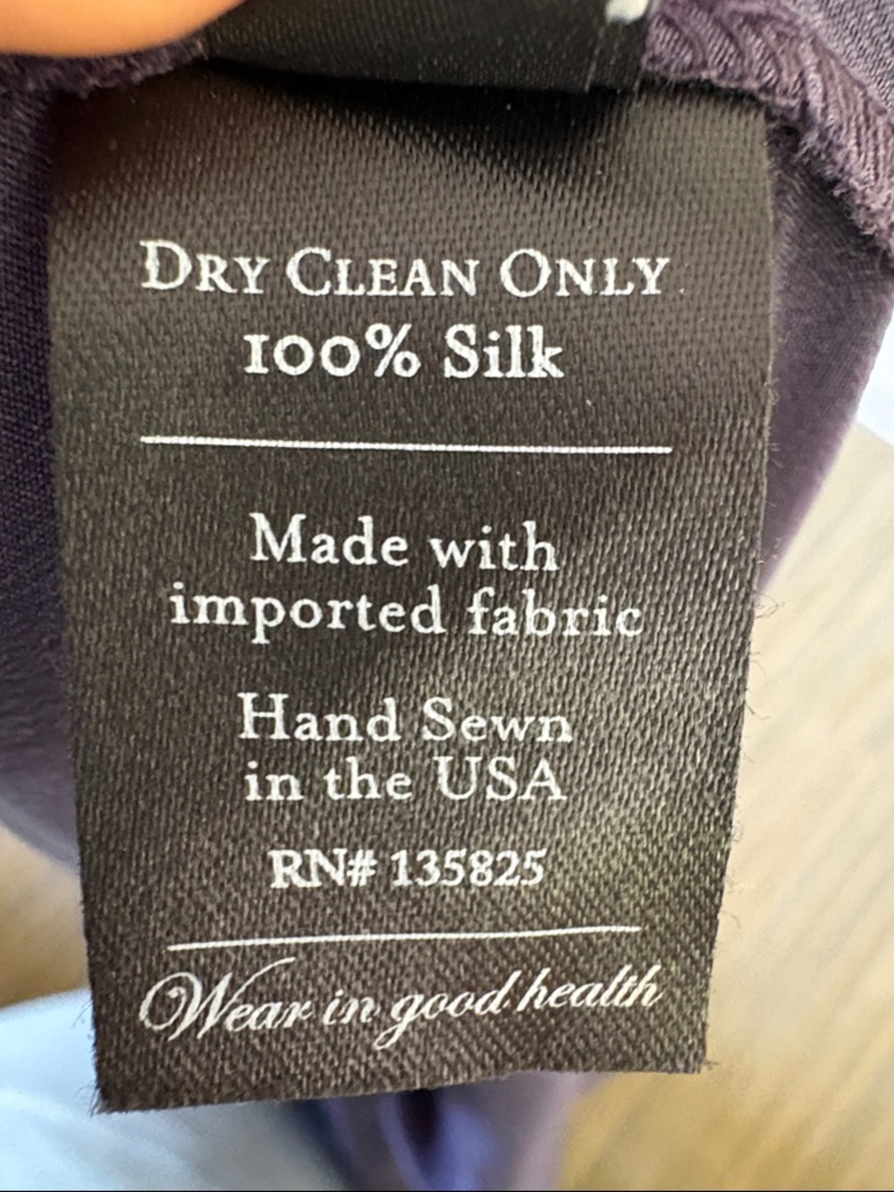 No. 6 Store Navy Blue 100% Silk Dress with V-Neck - Picture 7 of 7